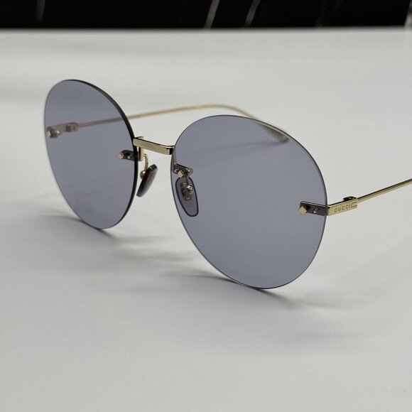 NEW GUCCI GG1149S 006 WITH EARRINGS GOLD WOMEN GUCCI SUNGLASSES main image 13